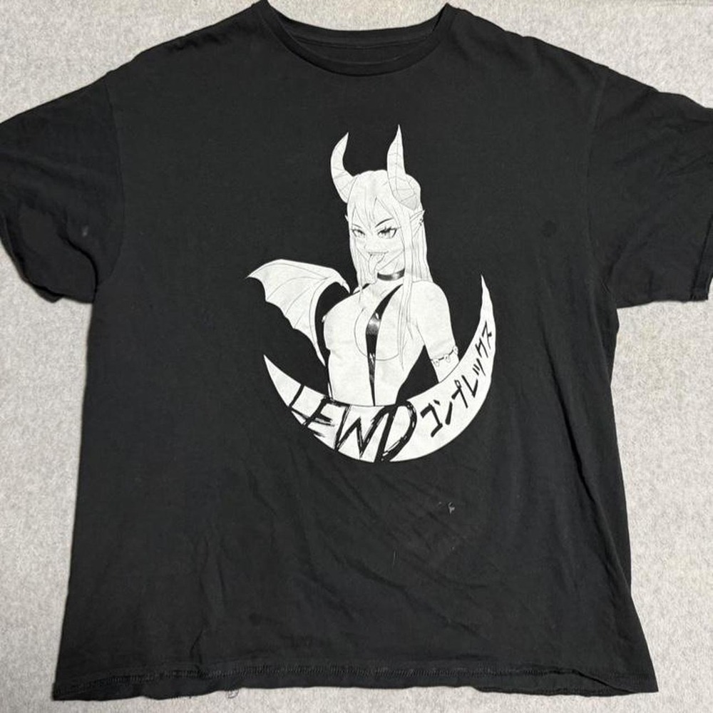 Lewd Complex Men's XL T Shirt Anime Demon Girl
